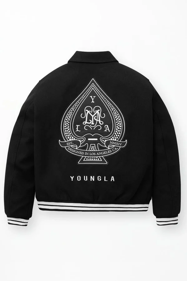 Youngla Outerwear<569-Ace Of Spade Letterman
