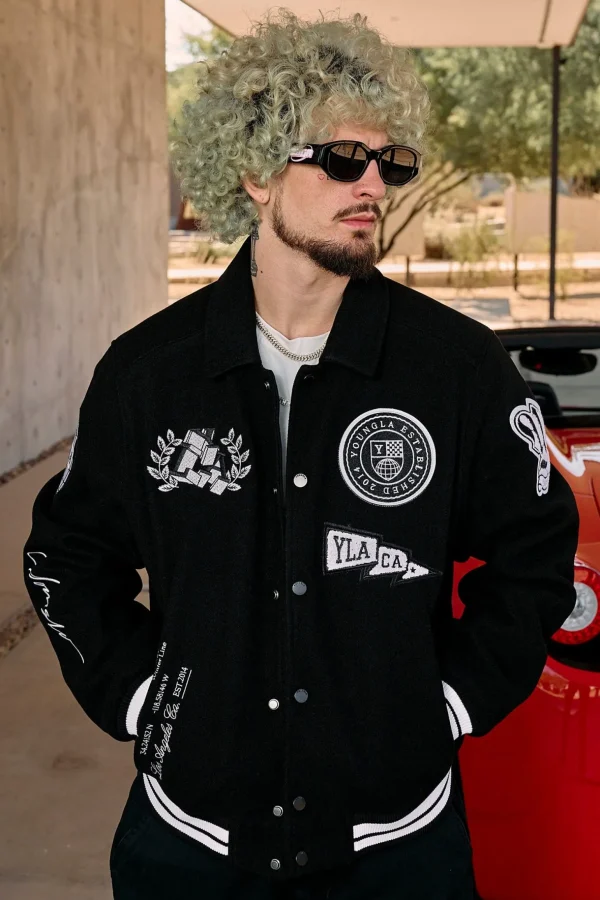 Youngla Outerwear<569-Ace Of Spade Letterman