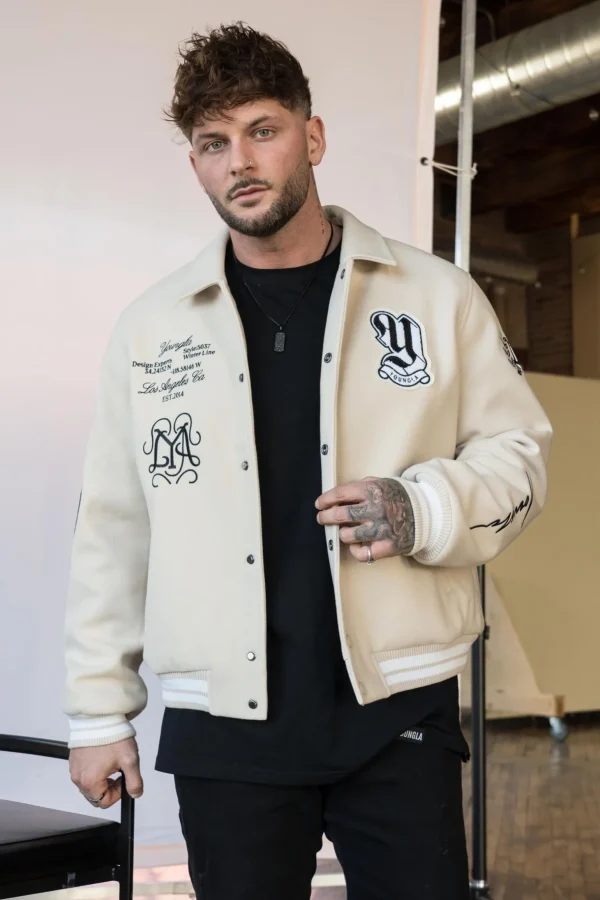 Youngla Outerwear<569-Ace Of Spade Letterman