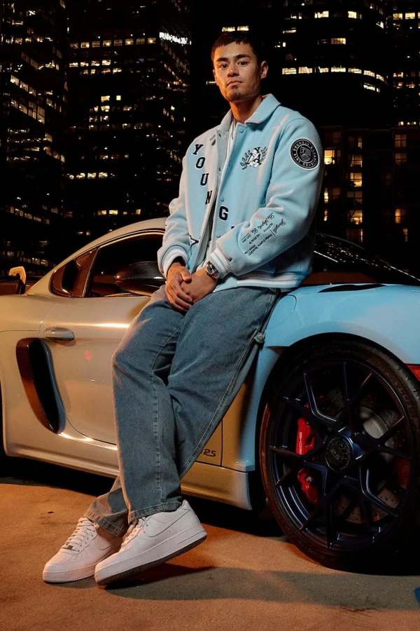 Youngla Outerwear<569-Ace Of Spade Letterman