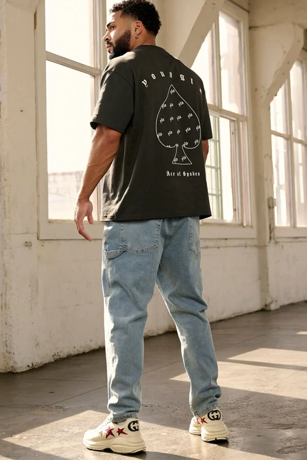 Youngla Shirts<4098-Ace Of Spades Tees