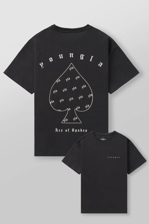 Youngla Shirts<4098-Ace Of Spades Tees