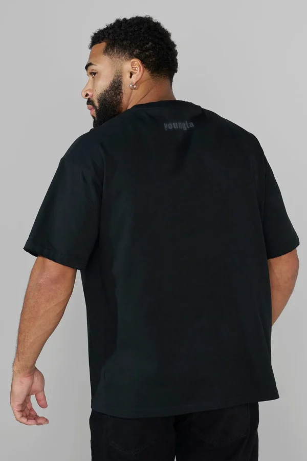 Youngla Shirts<4075-Blurry Heavyweight Tee