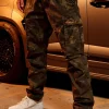Youngla Pants & Jeans<602-Camo Tactical Cargos