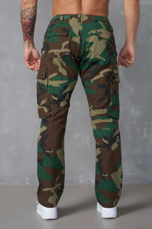 Youngla Pants & Jeans<602-Camo Tactical Cargos