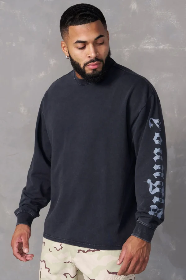 Youngla Shirts<8028-Chrome Longsleeves