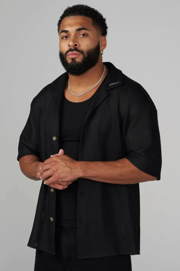 Youngla Shirts<4036-Crochet Shirts