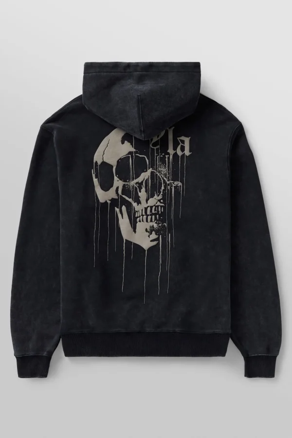 Youngla Outerwear<551-Drippy Skull Hoodie