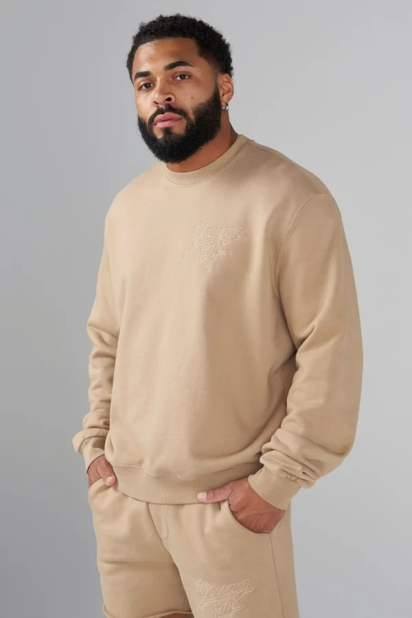 Youngla Outerwear<5092-Effortless Sets-Crewnecks