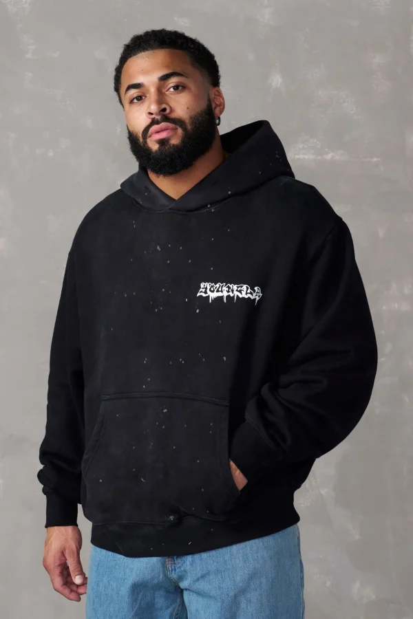 Youngla Outerwear<5081-Graffiti Hoodies