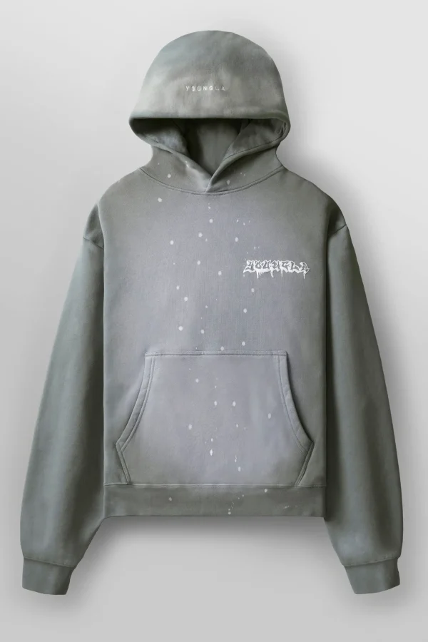 Youngla Outerwear<5081-Graffiti Hoodies