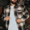 Youngla Outerwear<556 High Profile Flannel Jacket