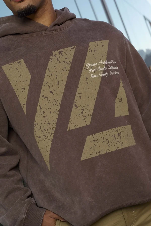 Youngla Outerwear<568-Icon Washed Hoodies