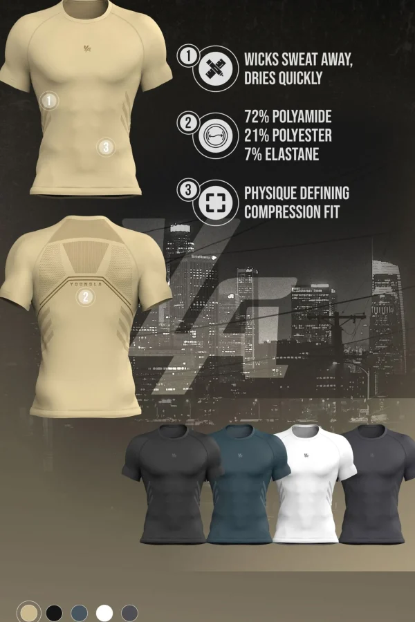 Youngla Shirts<425-Iron Compression Tees