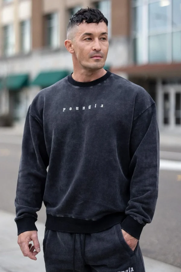 Youngla Outerwear<5099-Love Sets-Crewnecks