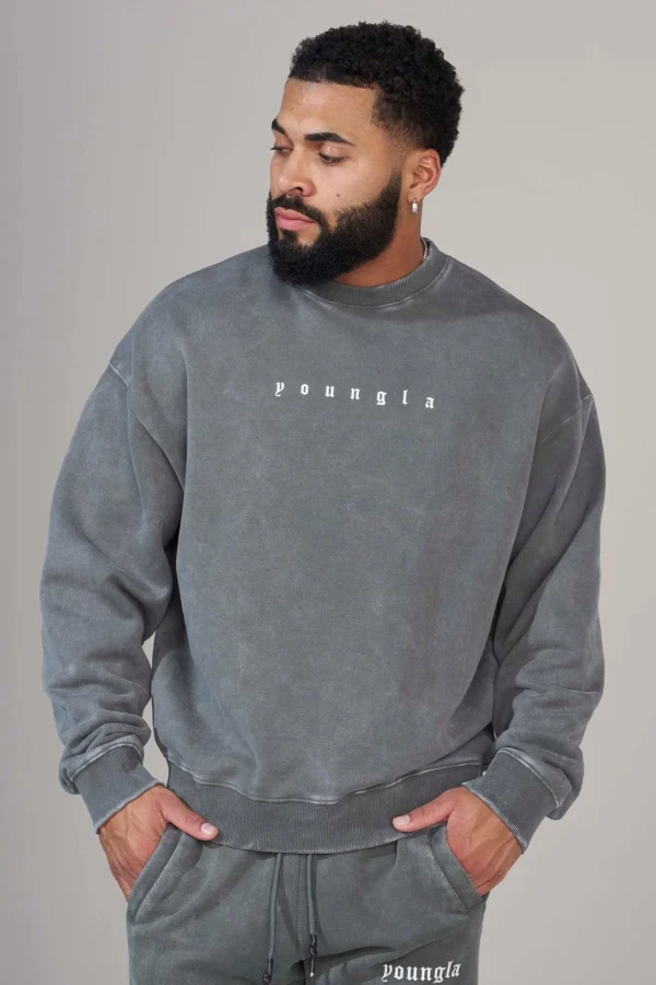 Youngla Outerwear<5099-Love Sets-Crewnecks