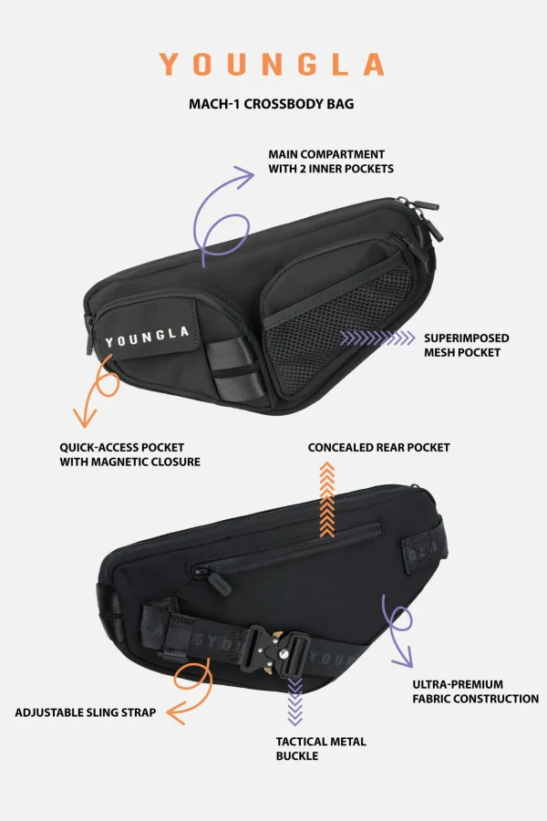 Youngla Accessories<750 Mach 1 Cross Body Bags