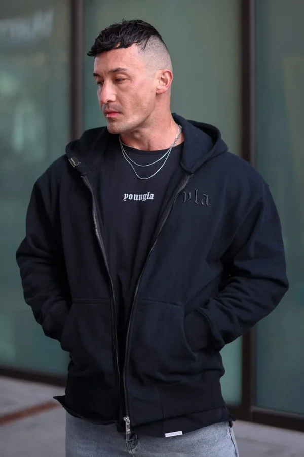 Youngla Outerwear<5066-Metal Zip-Up