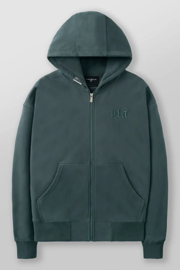 Youngla Outerwear<5066-Metal Zip-Up