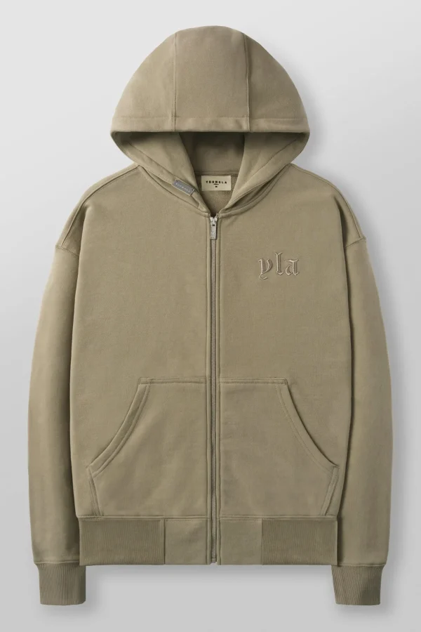 Youngla Outerwear<5066-Metal Zip-Up