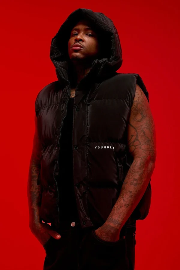 Youngla Outerwear<528-Midnight Puffer Vest