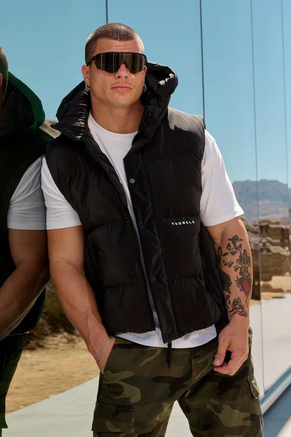 Youngla Outerwear<528-Midnight Puffer Vest