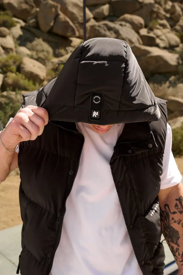 Youngla Outerwear<528-Midnight Puffer Vest