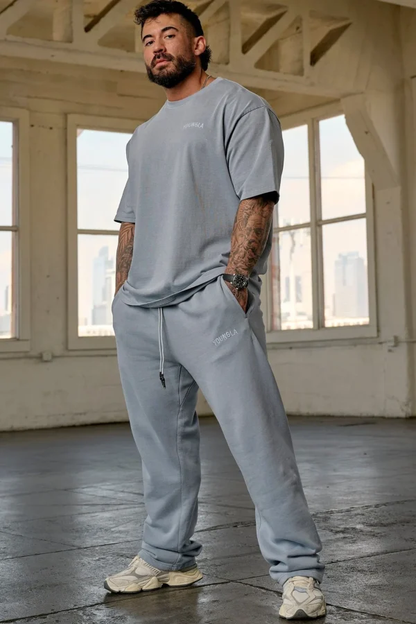 Youngla Joggers<2078-Minimal No Cuff Joggers