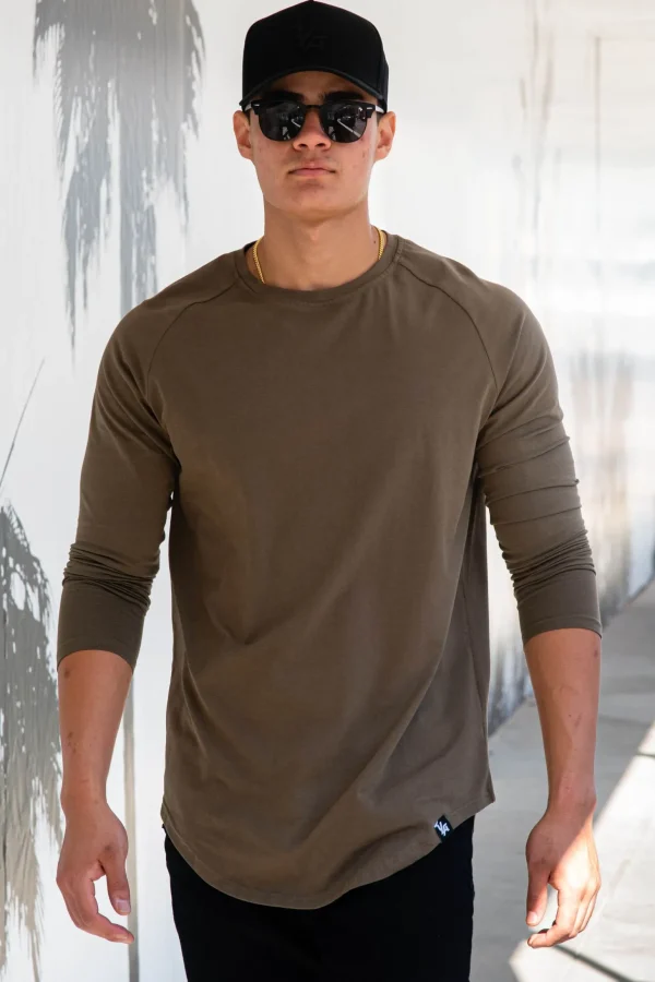 Youngla Shirts<410 Perfect Raglan Long Sleeve Shirts