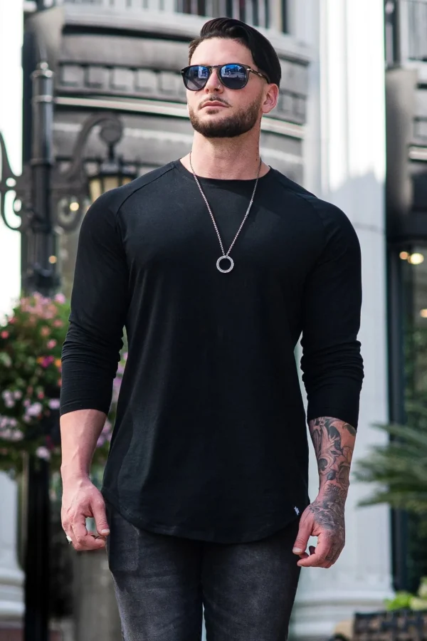 Youngla Shirts<410 Perfect Raglan Long Sleeve Shirts