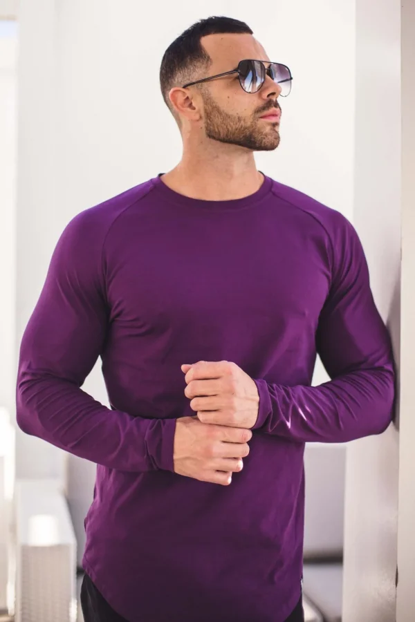 Youngla Shirts<410 Perfect Raglan Long Sleeve Shirts