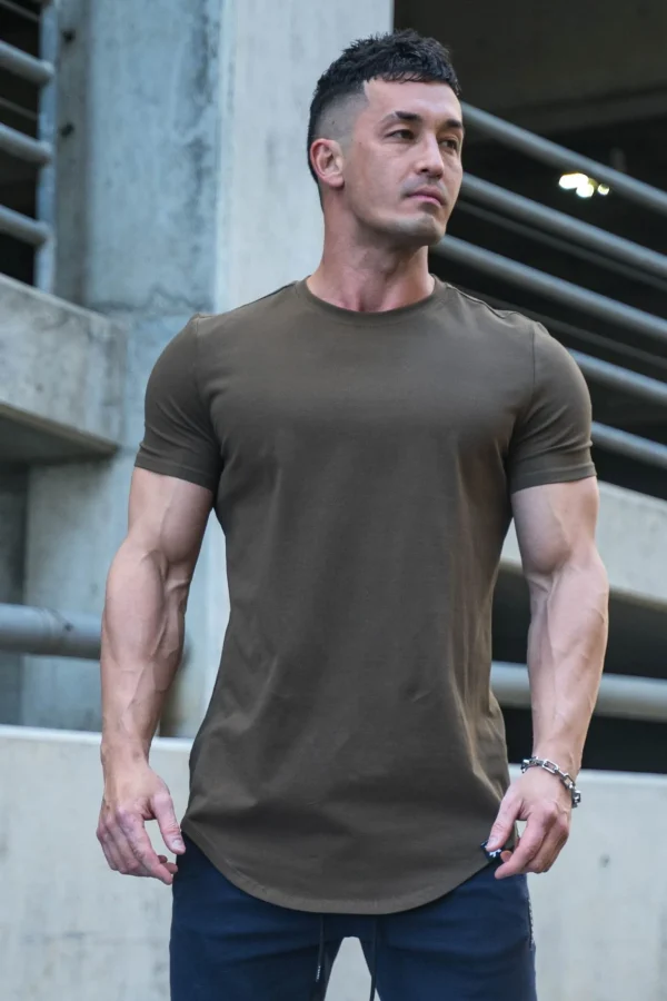 Youngla Shirts<402 Perfect Tee-Scallop Bottom