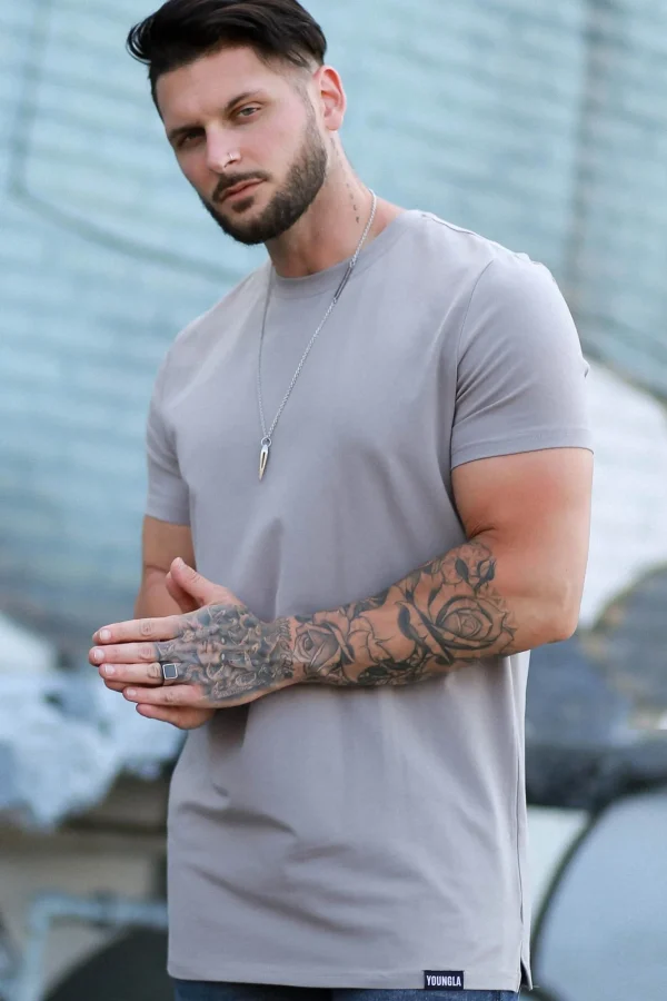 Youngla Shirts<411 Perfect Tee-Straight Bottom