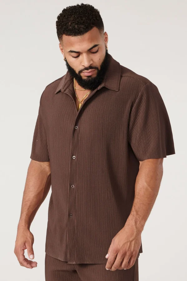 Youngla Shirts<448 Pleated Festival Shirts