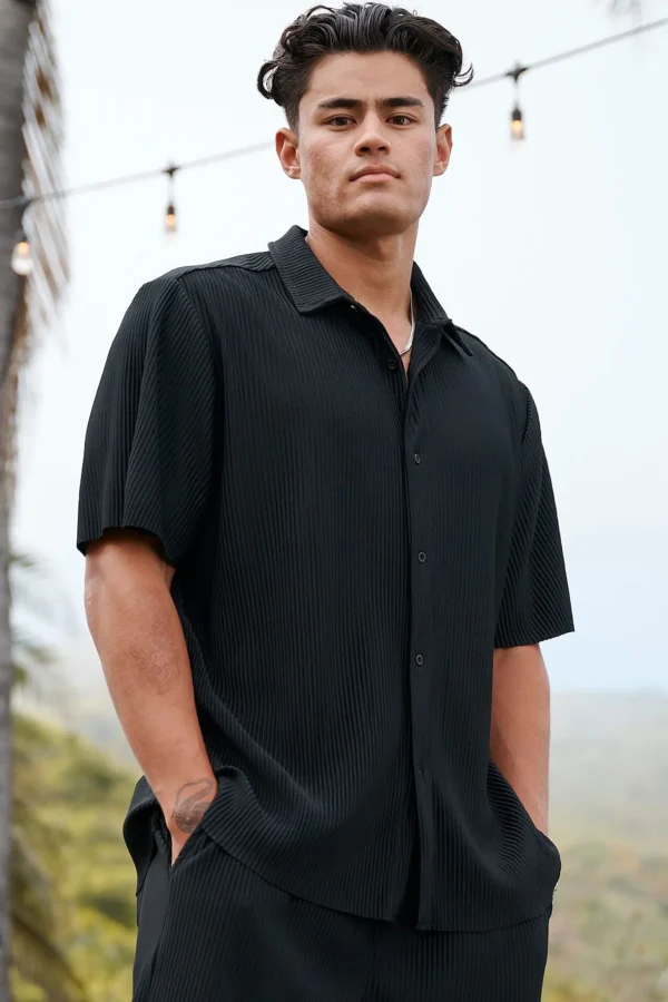 Youngla Shirts<448 Pleated Festival Shirts