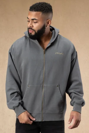 Youngla Outerwear<546 Rivet Zipup Hoodies