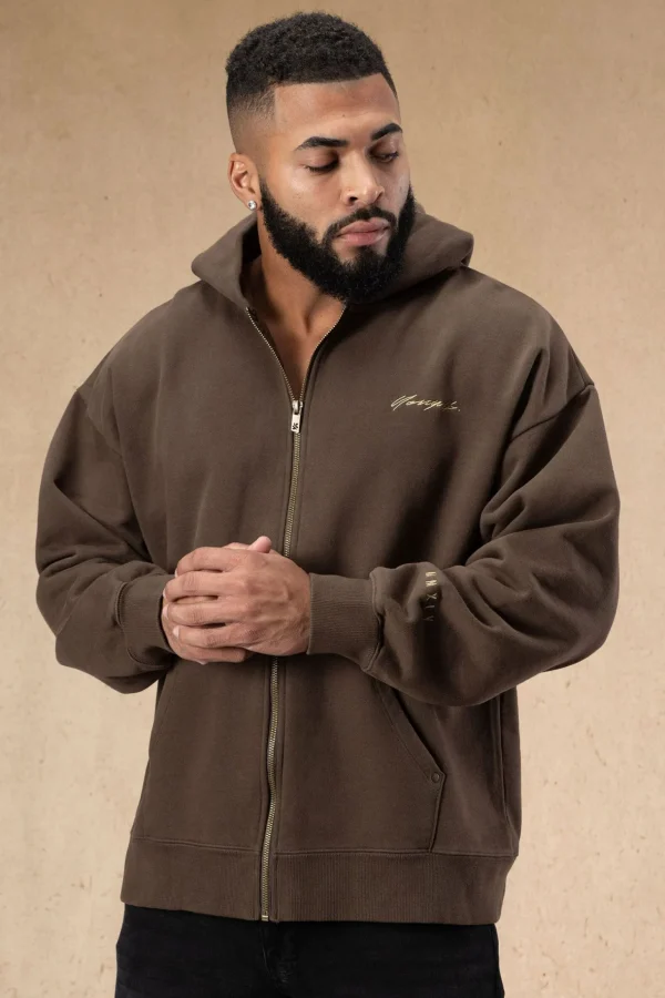 Youngla Outerwear<546 Rivet Zipup Hoodies