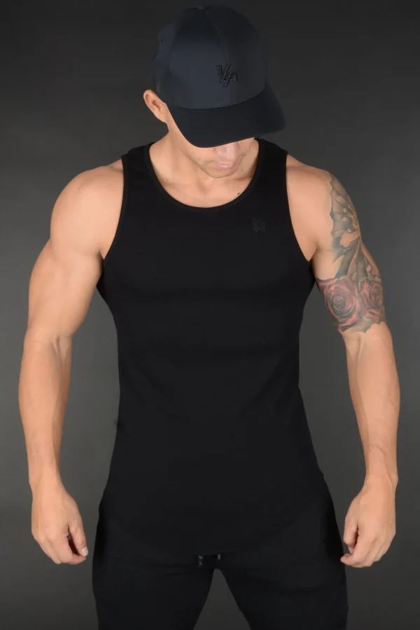 Youngla Tanks<314 Scoop Bottom Ribbed Tank