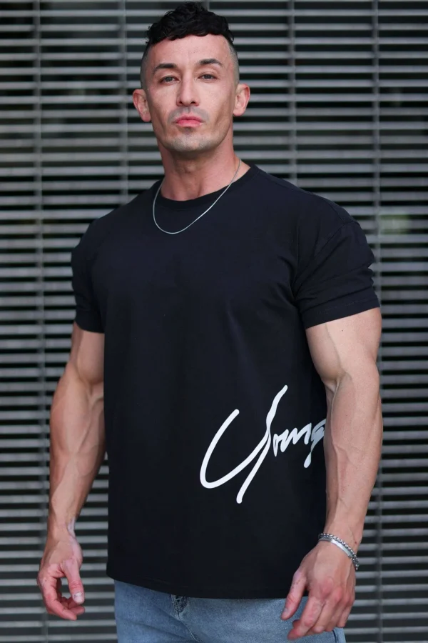 Youngla Shirts<462-Side Signature Tees