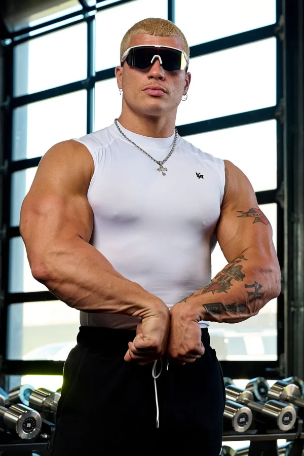 Youngla Tanks<315-Stealth Compression Cut-Offs