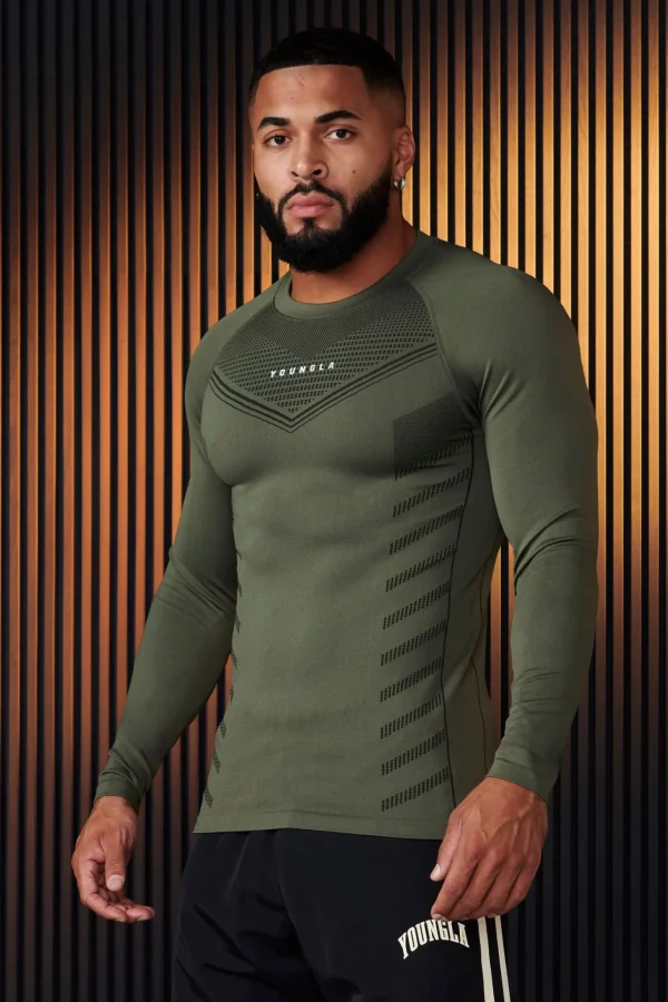Youngla Shirts<833-Superhero Compression Longsleeves