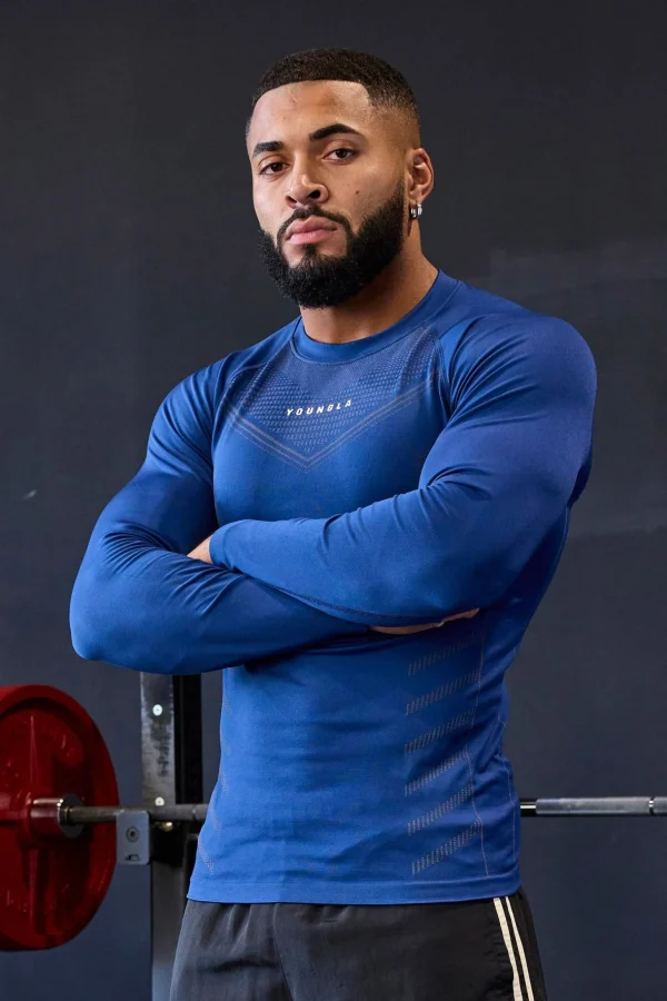 Youngla Shirts<833-Superhero Compression Longsleeves