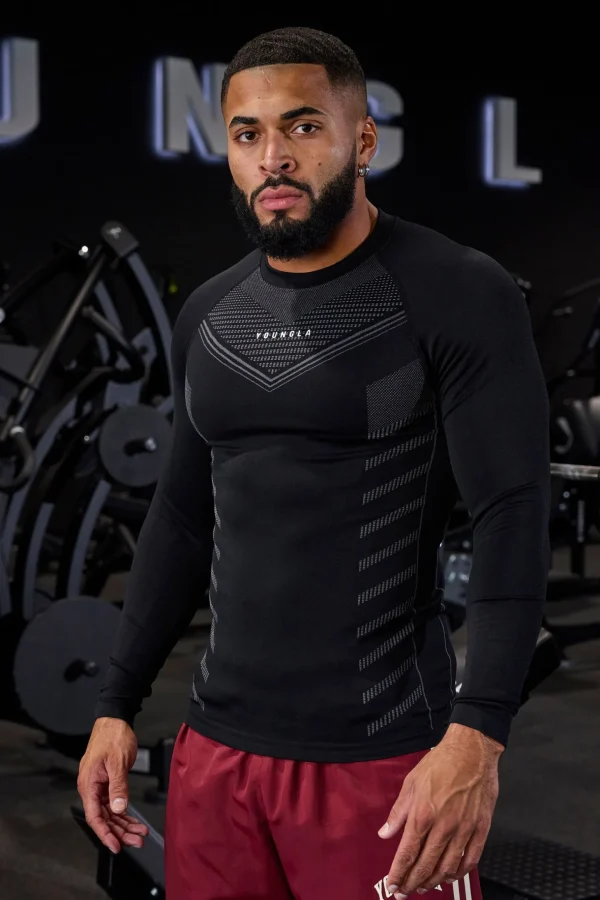 Youngla Shirts<833-Superhero Compression Longsleeves