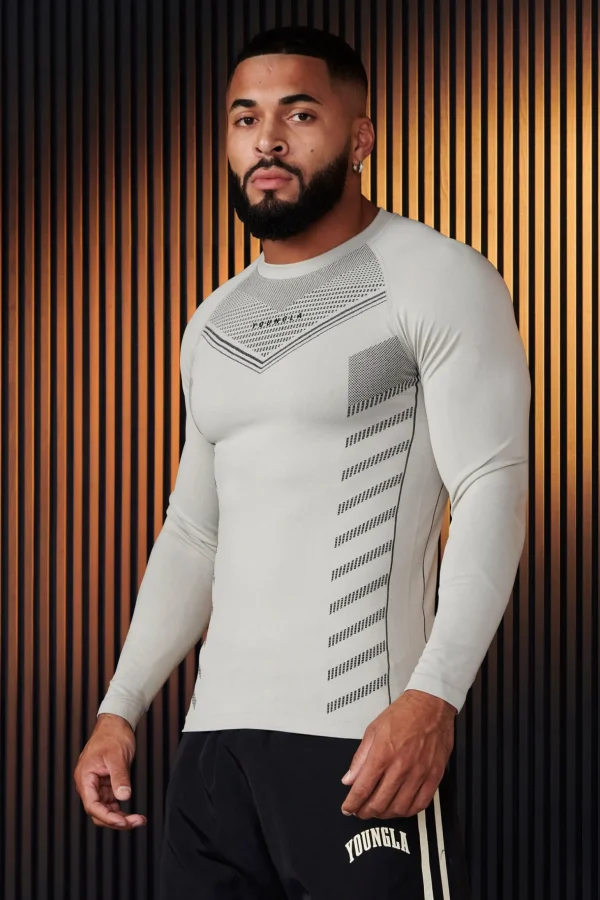 Youngla Shirts<833-Superhero Compression Longsleeves