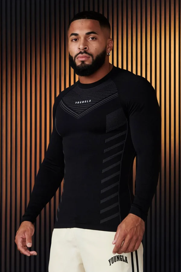 Youngla Shirts<833-Superhero Compression Longsleeves