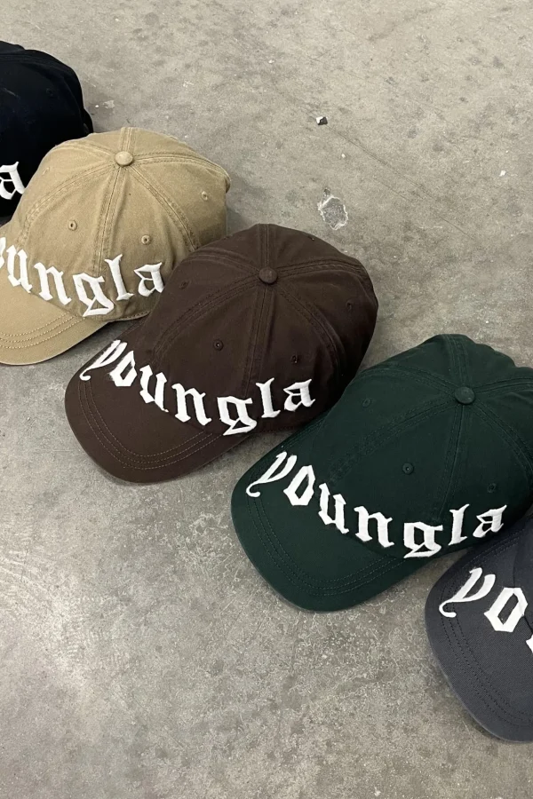 Youngla Hats & Beanies<9005-Tilted Logo Dad Hat