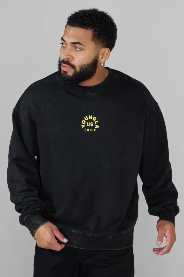 Youngla Outerwear<565-Us Tour Crewnecks