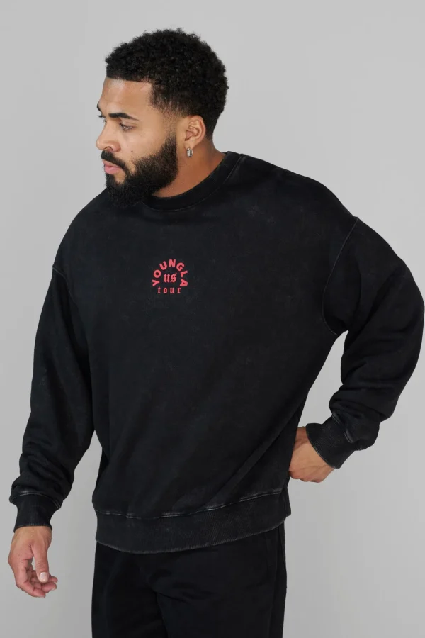 Youngla Outerwear<565-Us Tour Crewnecks