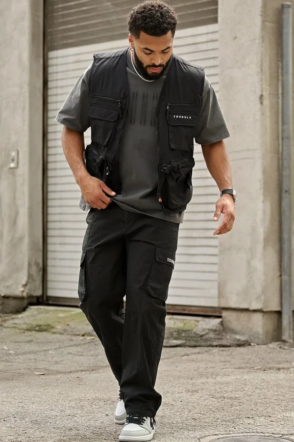 Youngla Outerwear<502-Utility Cargo Vest
