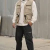 Youngla Outerwear<502-Utility Cargo Vest